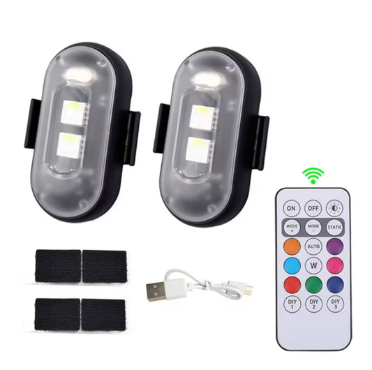 RECHARGEABLE VELCRO ROCKLIGHTS/STROBE LIGHTS